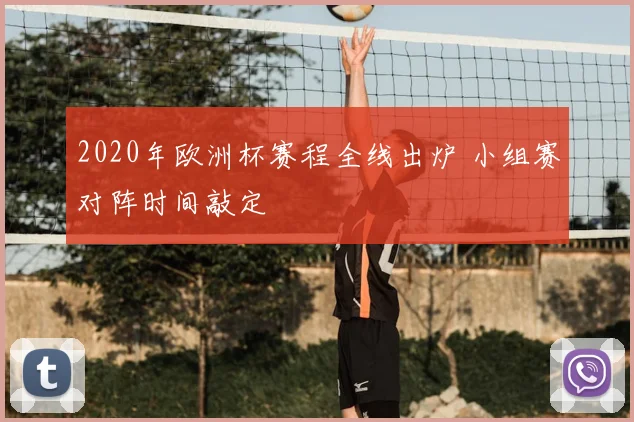 2020年欧洲杯赛程全线出炉 小组赛对阵时间敲定